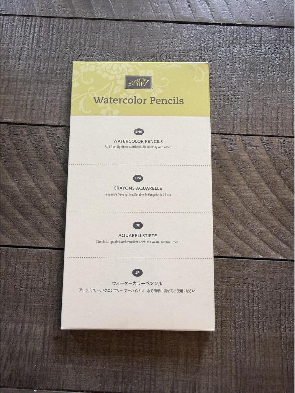 Stampin’ Up Watercolor Pencils